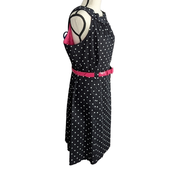 Jessica Howard 50's Style Polka Dot Dress Size 16 - Picture 2 of 13